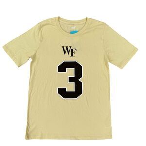 Gen2 Youth Wake Forest Demon Deacons Malik Mustapha #3 Gold T-Shirt M 10-12 NWOT